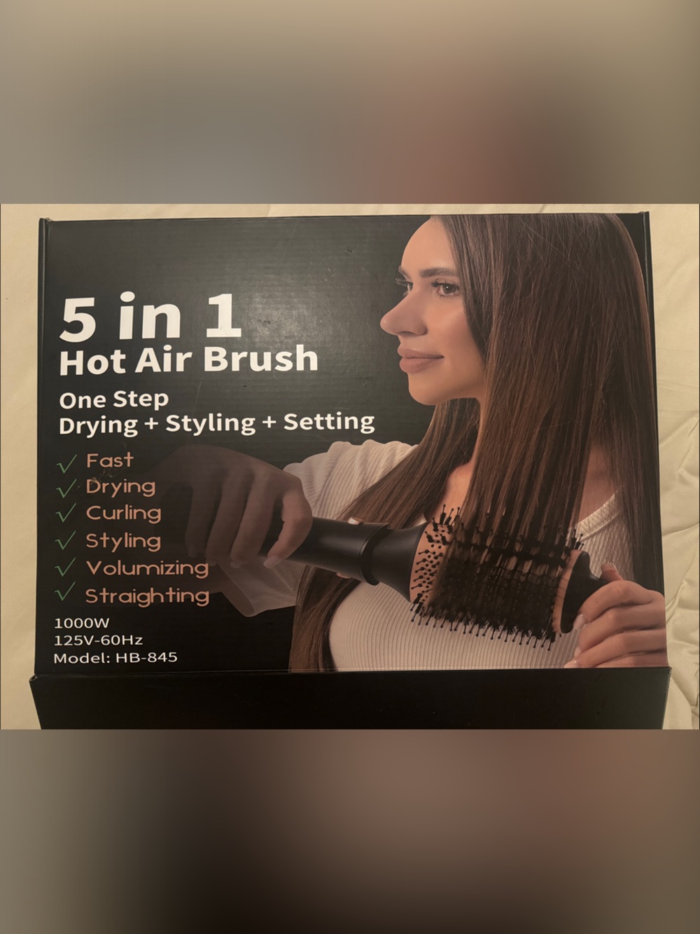 5-in-1 Hot Air Brush Styler - Black